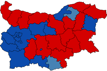 Winners by electoral district in Bulgaria’s 1991 parliamentary election