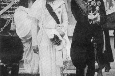 Tsar Boris III and Princess Giovanna of Savoy at their wedding in Assisi in 1930