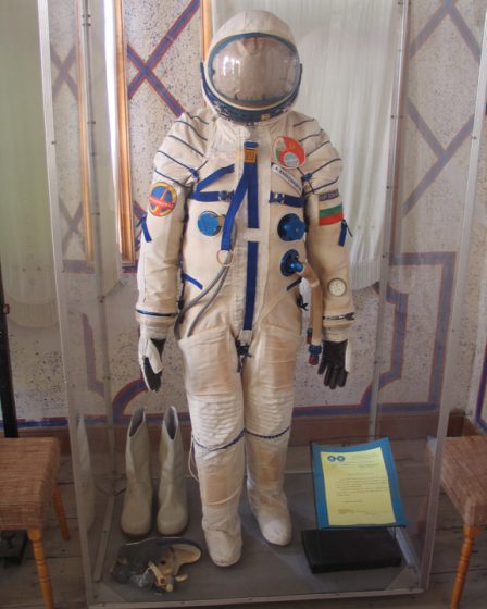 The Sokol space suit of Bulgarian cosmonaut Aleksandar Aleksandrov