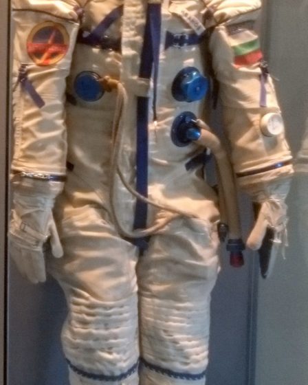 Georgi Ivanov’s space suit from his 1979 Soyuz 33 flight
