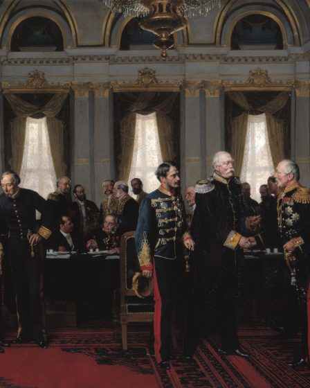 Final session of the Congress of Berlin on 13 July 1878