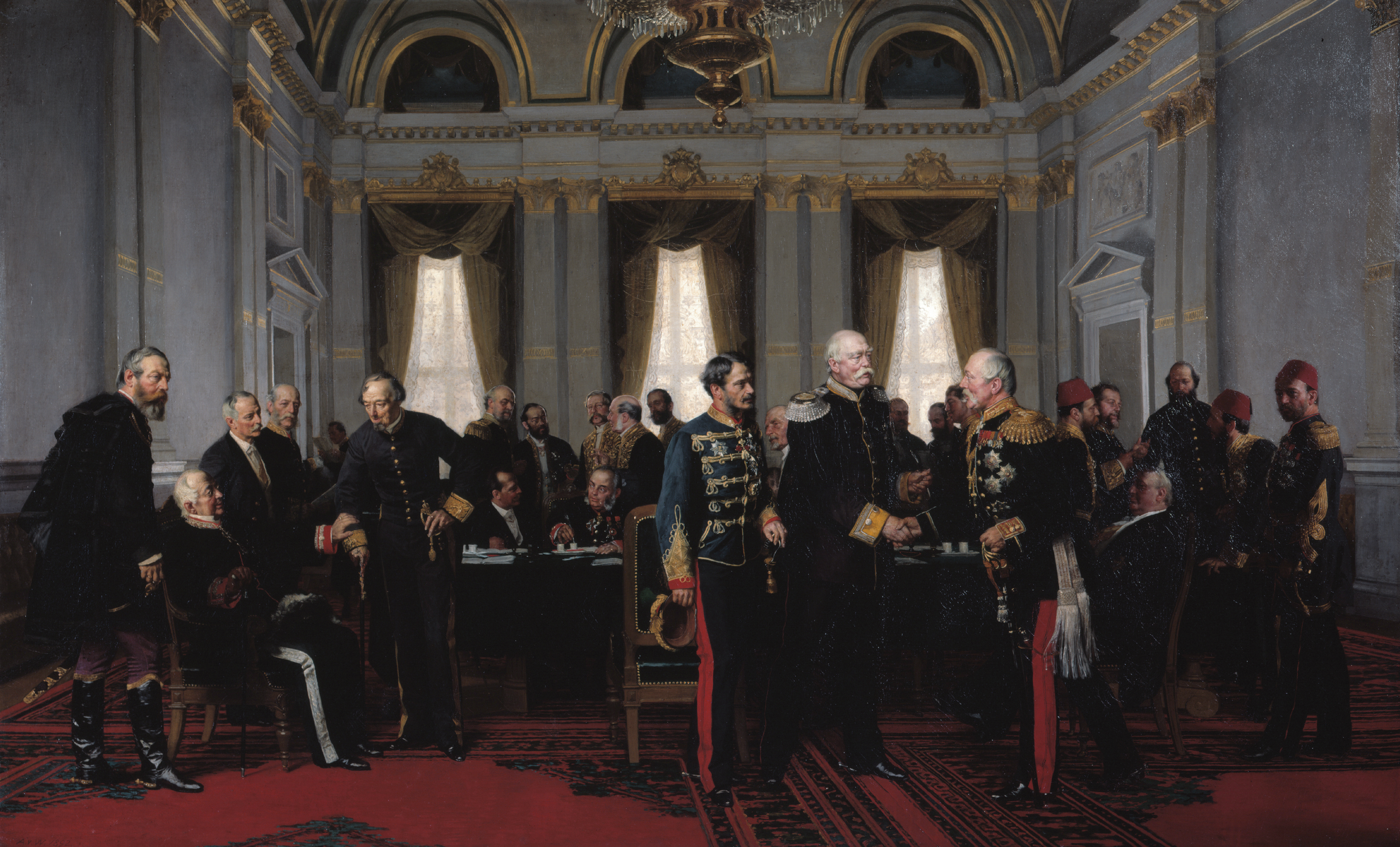 Final session of the Congress of Berlin on 13 July 1878