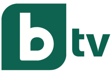 The bTV logo; the channel began nationwide broadcasting on 1 June 2000