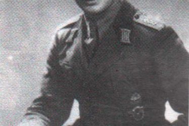Portrait of Bulgarian fighter pilot Dimitar Spisarevski