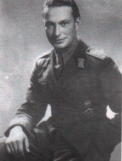 Portrait of Bulgarian fighter pilot Dimitar Spisarevski