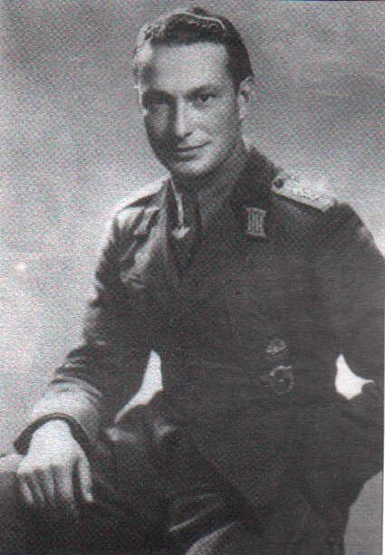 Portrait of Bulgarian fighter pilot Dimitar Spisarevski