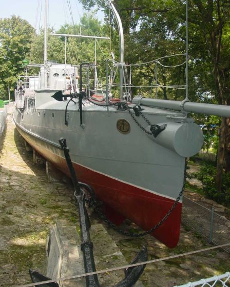 Torpedo boat Drazki at the National Maritime Museum in Varna