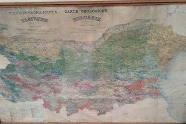 Historic geological map of Bulgaria
