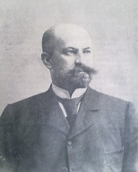 Portrait of Georgi Hristovich, founder of Sofia Hunting Society Sokol