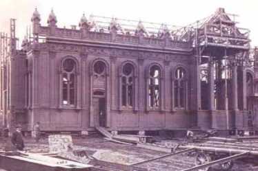 Bulgarian St Stephen Iron Church in Constantinople under assembly in 1896