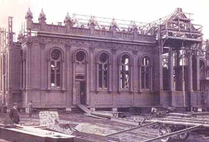 Bulgarian St Stephen Iron Church in Constantinople under assembly in 1896