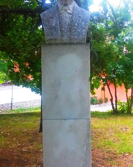 Memorial to Bulgarian Revival intellectual Ivan Bogorov in Karlovo