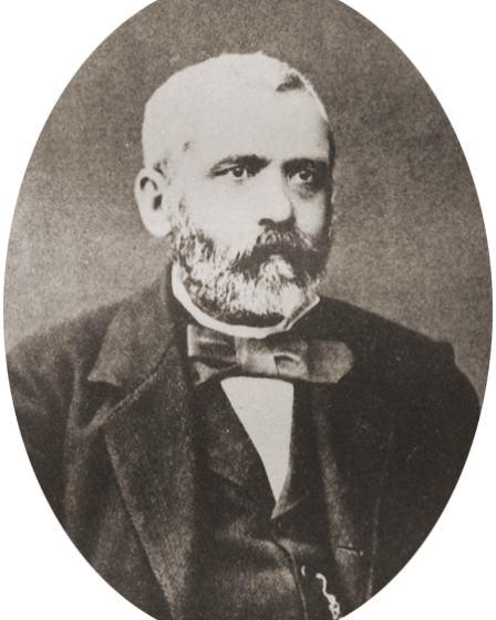 Historic portrait of Bulgarian politician Dragan Tsankov