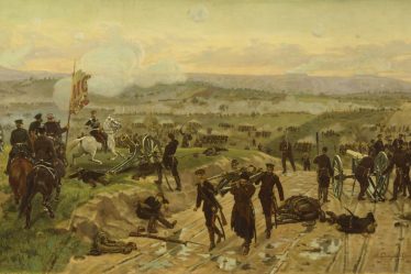 Painting of fighting at Pleven during the 1877 siege