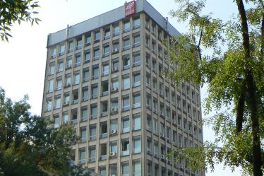 Main building of Bulgarian National Television in Sofia