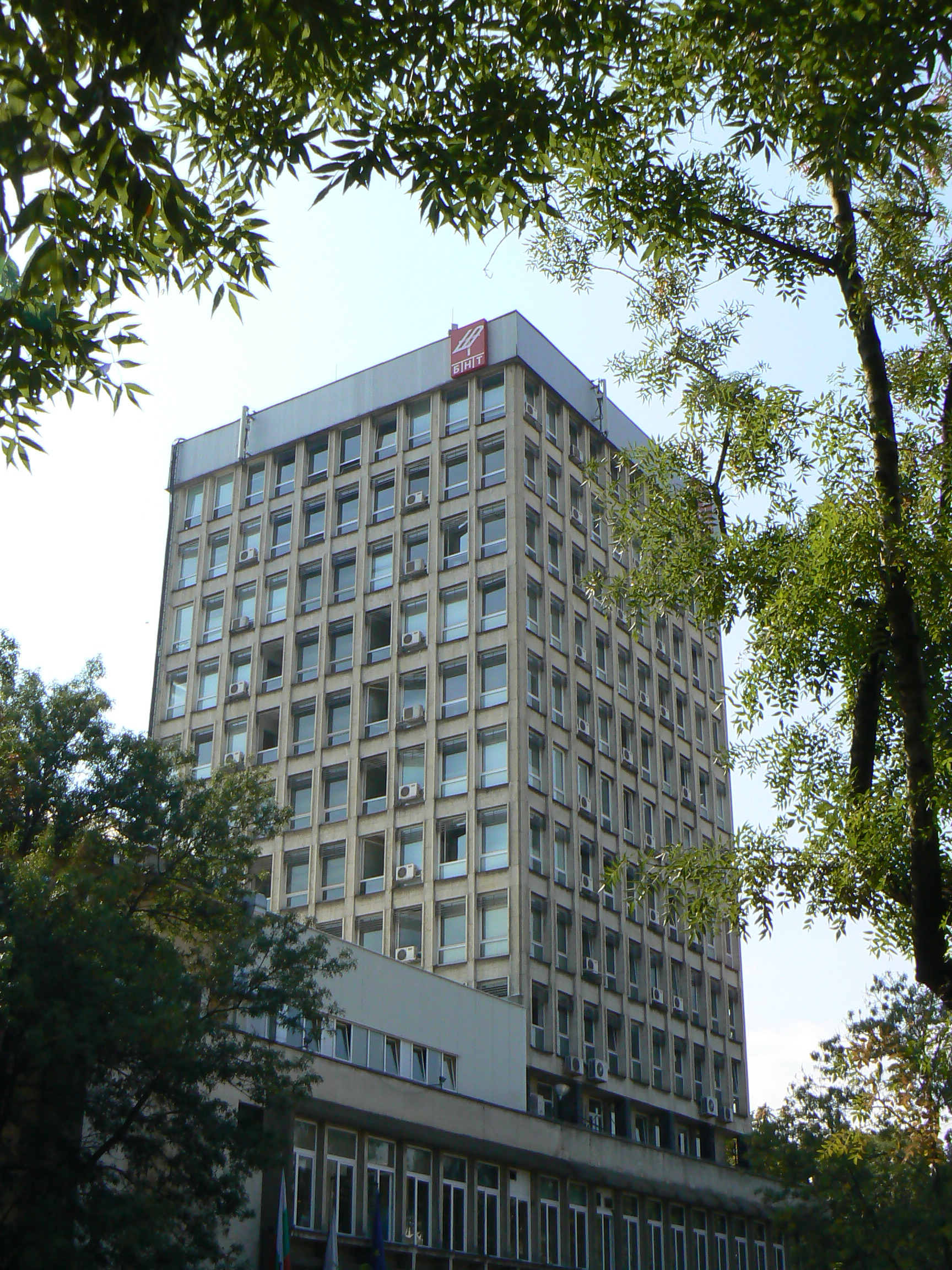 Main building of Bulgarian National Television in Sofia