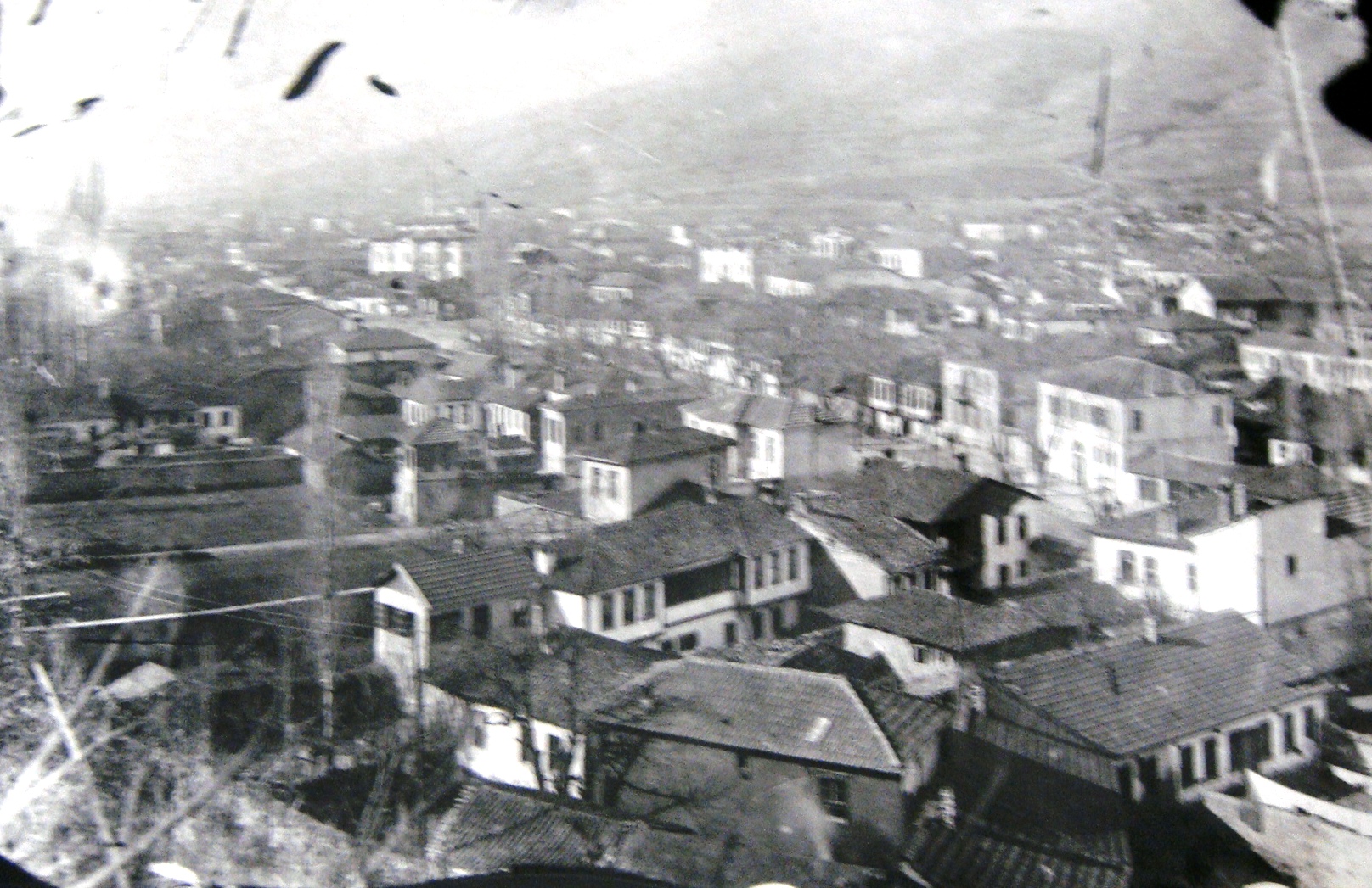 Panoramic view of Korçë in 1916