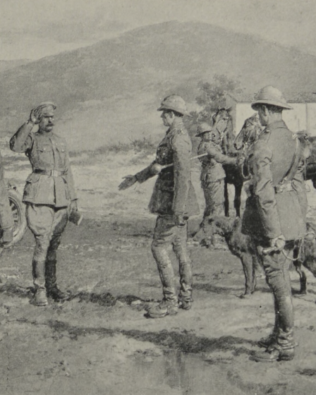 Arrival of Bulgaria’s white flag at a British headquarters in September 1918