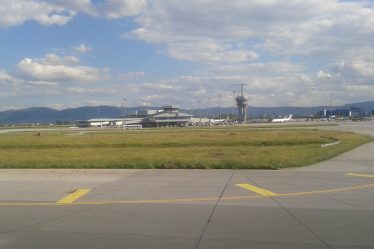 The Terminal 2 building at Sofia Airport