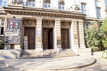 Sofia Capital Library building on Slaveykov Square