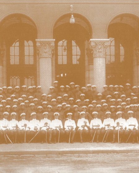 The 49th Vitosha class of the Military School in Sofia in 1930