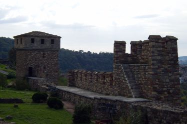 Fortress walls of Tsarevets in Veliko Tarnovo