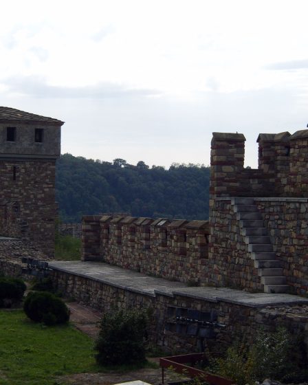 Fortress walls of Tsarevets in Veliko Tarnovo