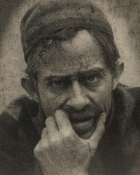 Portrait photograph of Bulgarian cinema pioneer Vasil Gendov in 1929