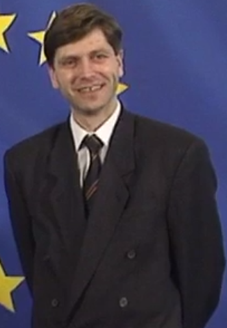 Bulgarian Prime Minister Zhan Videnov in 1995