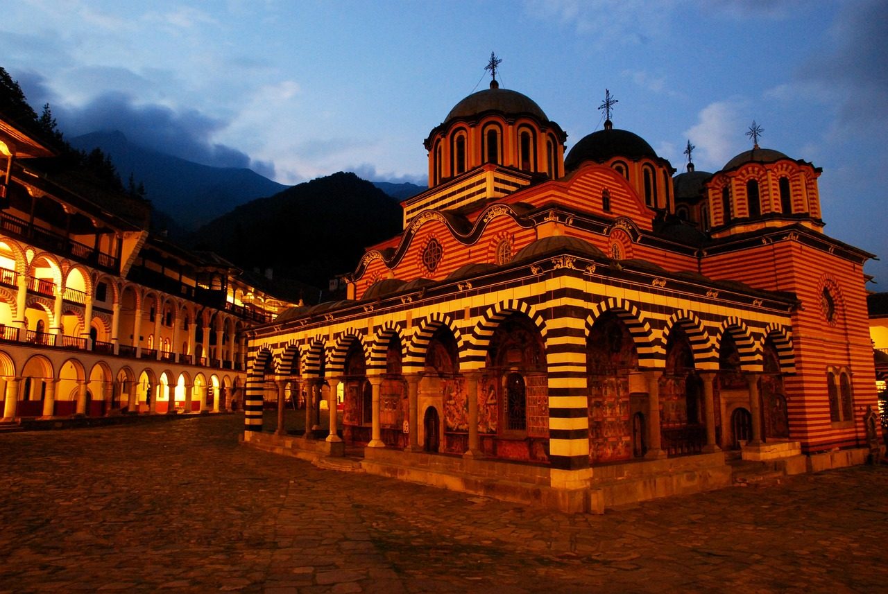 rila monastery, bulgaria, church, illuminated, light, silence, peace, faith, dusk, history, orthodoxy, rila monastery, rila monastery, bulgaria, bulgaria, bulgaria, bulgaria, bulgaria