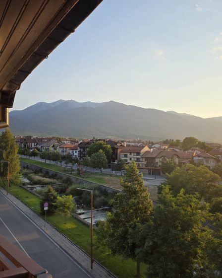 View from Bansko towards the Pirin Mountains