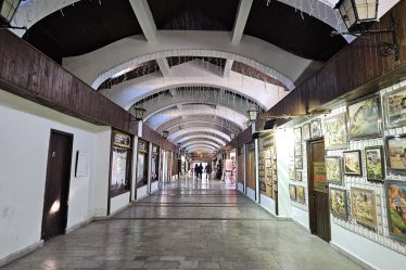 Lovech covered bridge interior in the historic centre of Bulgaria