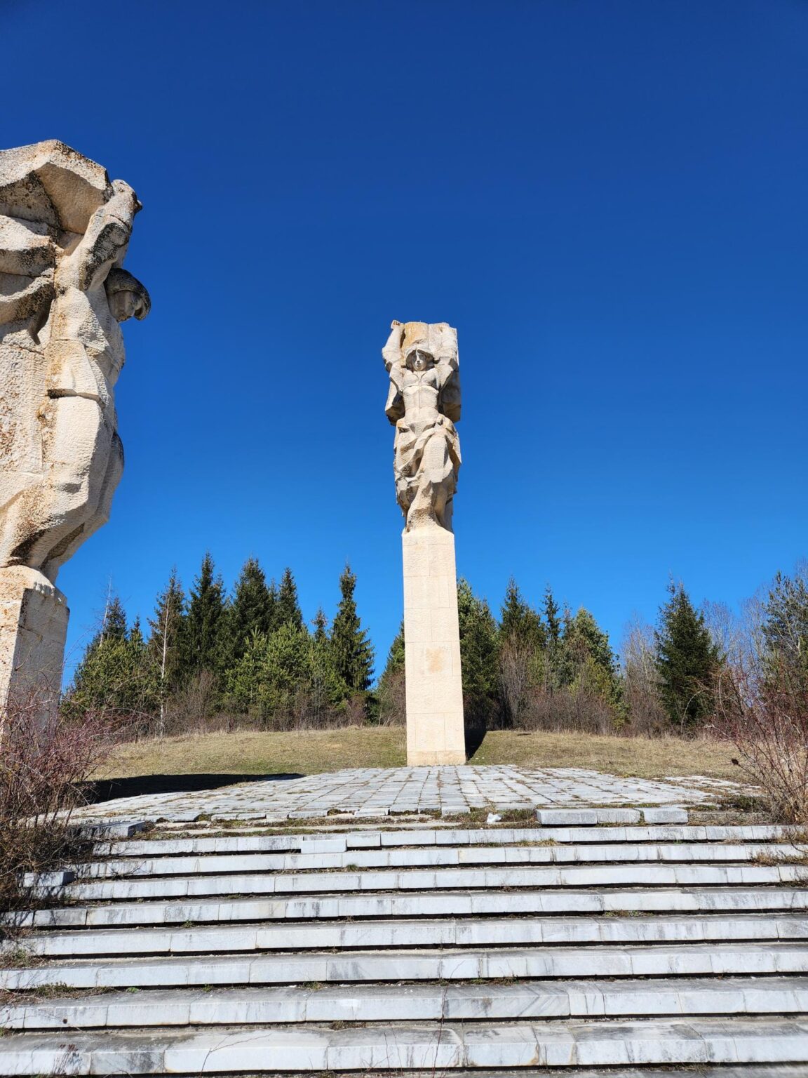The 1978 memorial above Batak and the panorama over the town - photo 14
