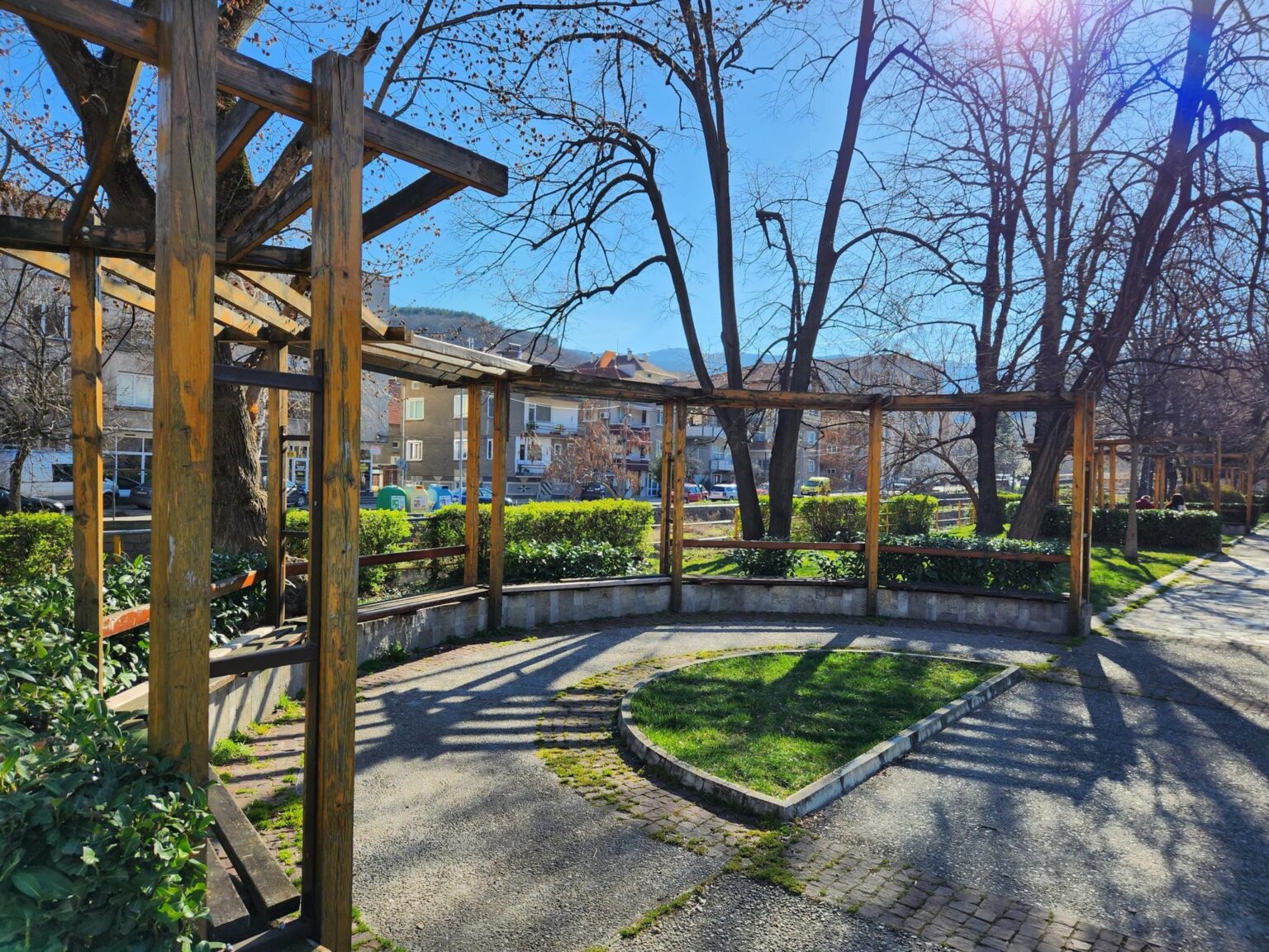The centre, park and streets of the town of Peshtera, Bulgaria - photo 10