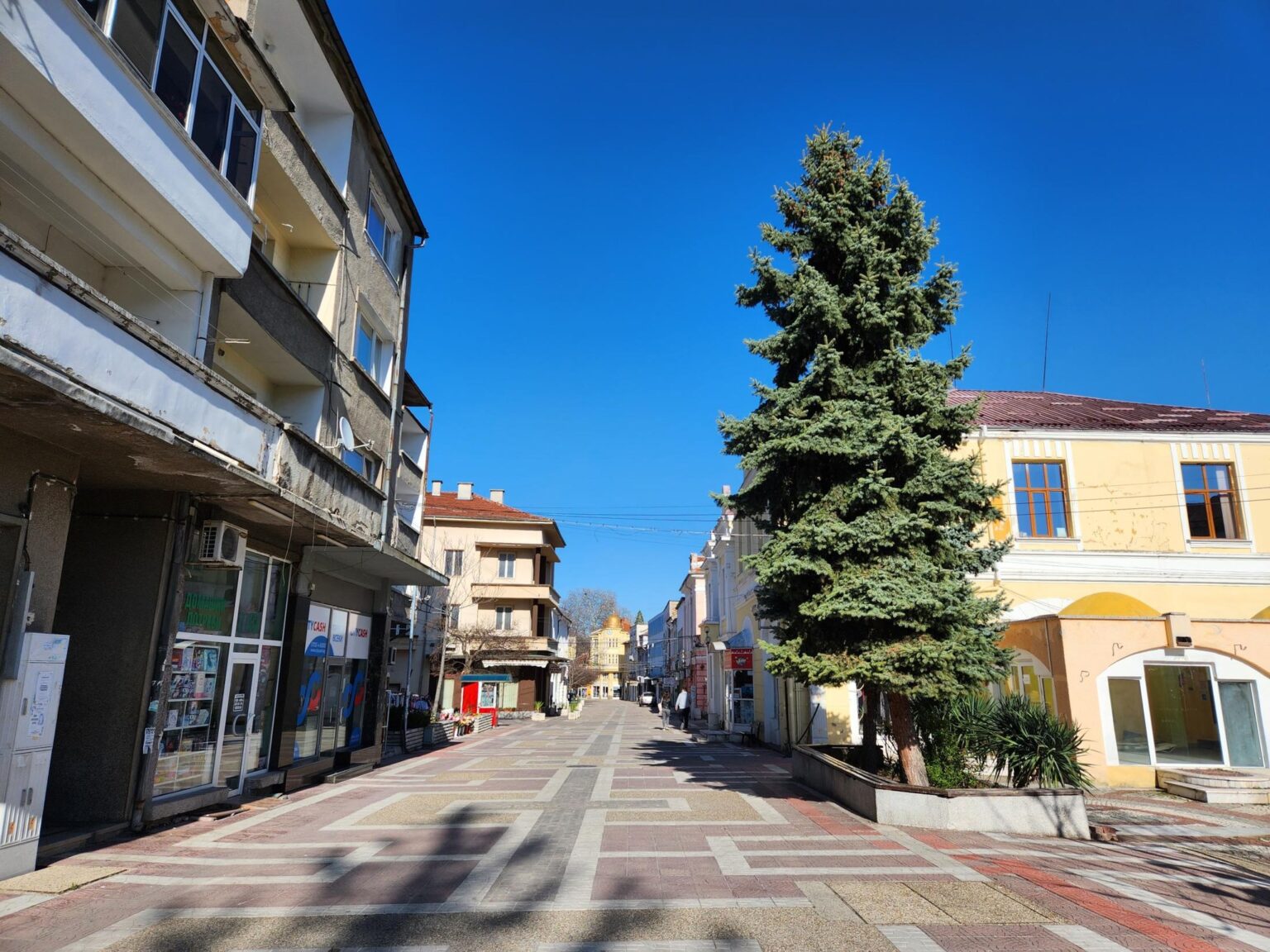 The centre, park and streets of the town of Peshtera, Bulgaria - photo 21