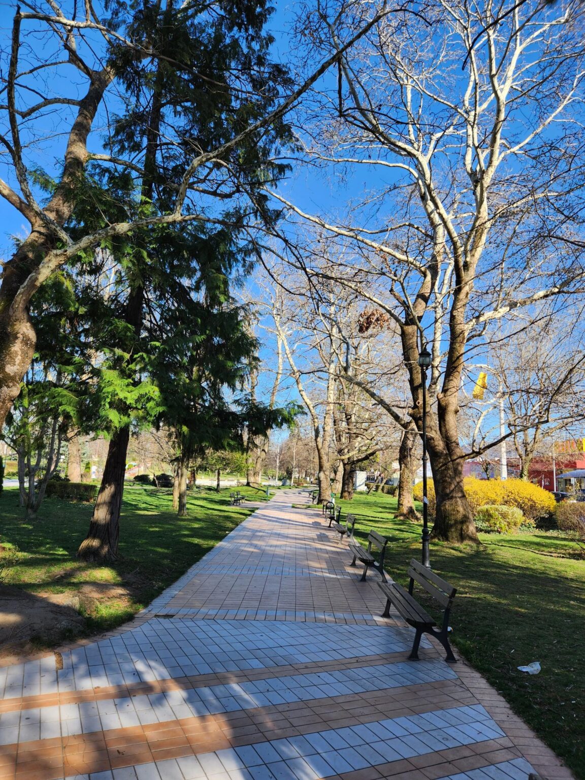 The centre, park and streets of the town of Peshtera, Bulgaria - photo 35