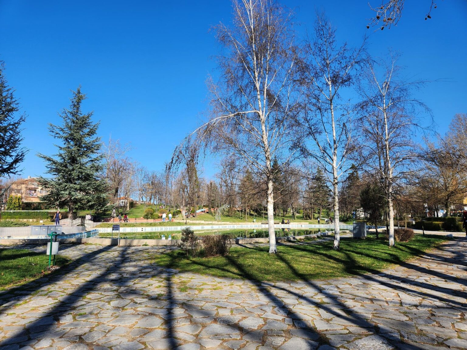 The centre, park and streets of the town of Peshtera, Bulgaria - photo 37