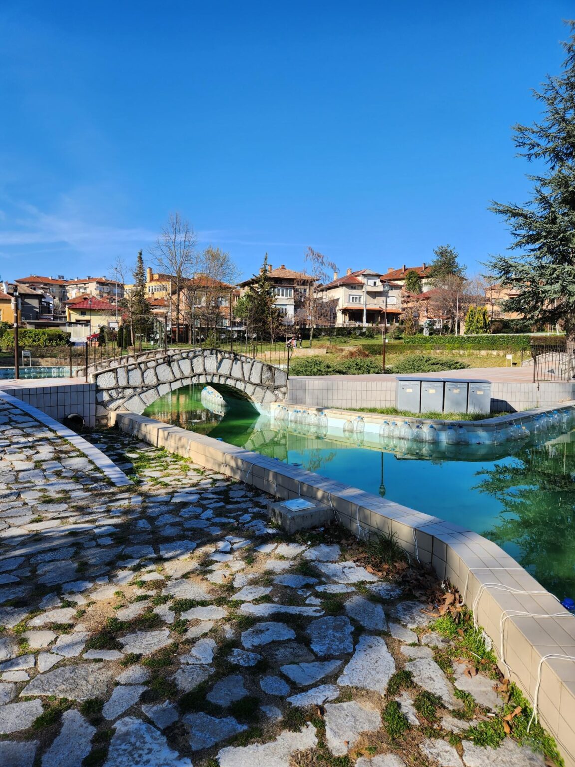 The centre, park and streets of the town of Peshtera, Bulgaria - photo 40