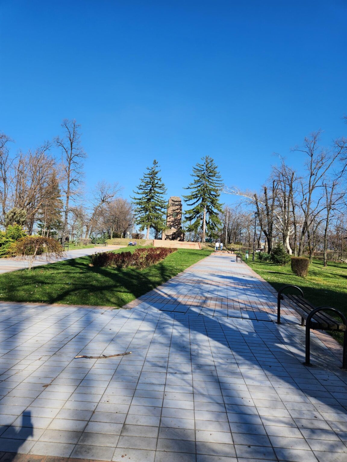 The centre, park and streets of the town of Peshtera, Bulgaria - photo 43