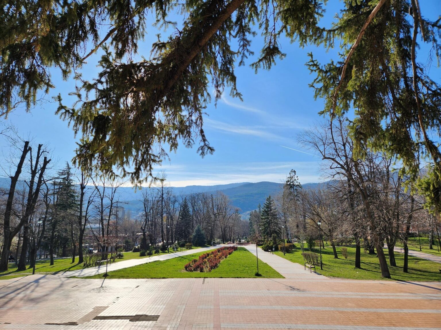 The centre, park and streets of the town of Peshtera, Bulgaria - photo 49