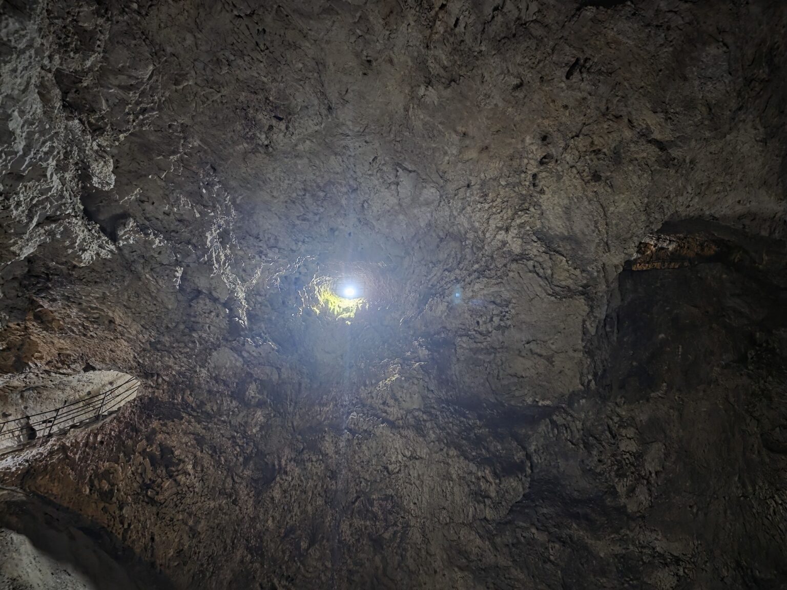 High cave ceiling with a daylight opening in dyavolskoto garlo