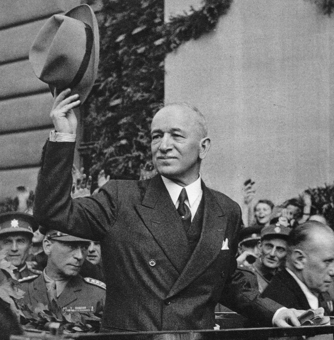 Президентът на Чехословакия Едвард Бенеш през 1945 г.