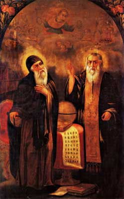 Светите Кирил и Методий в картина на Станислав Доспевски от 1860 г.