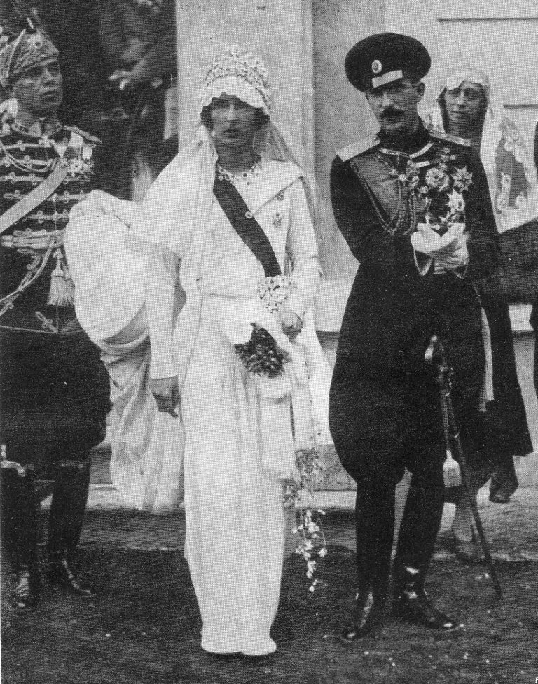 Цар Борис III и принцеса Йоанна Савойска на сватбата им в Асизи през 1930 г.