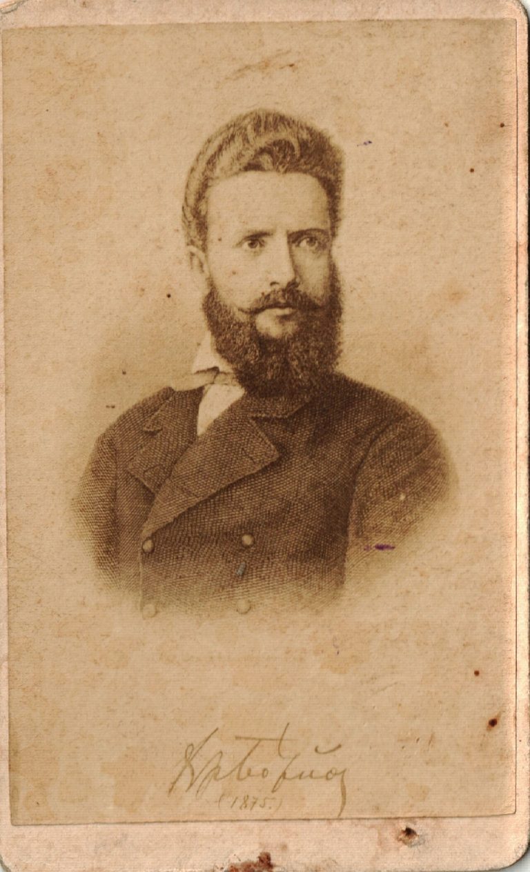 Портретна снимка на Христо Ботев около 1875 г.