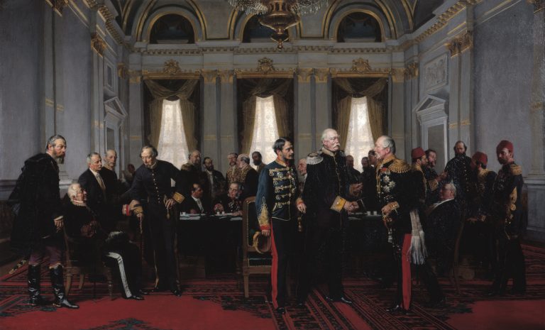 Заключителното заседание на Берлинския конгрес на 13 юли 1878 г.
