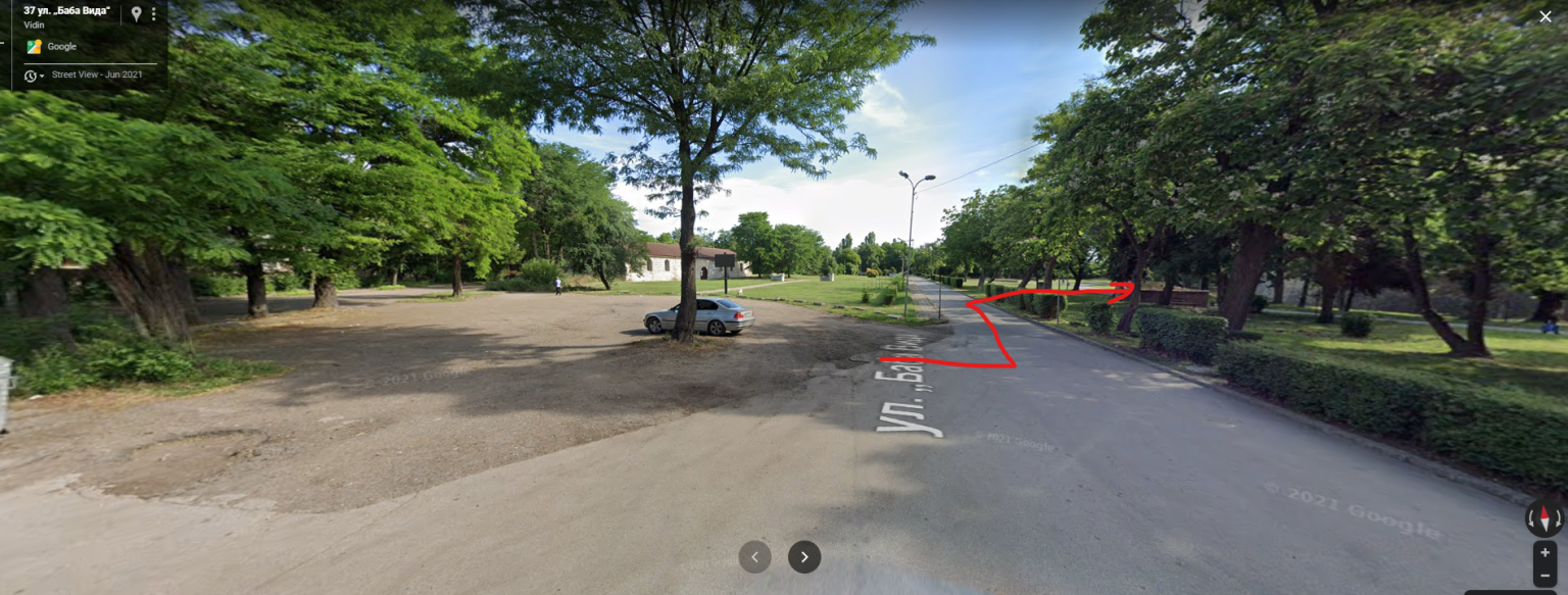Снимка от GMaps на паркинга