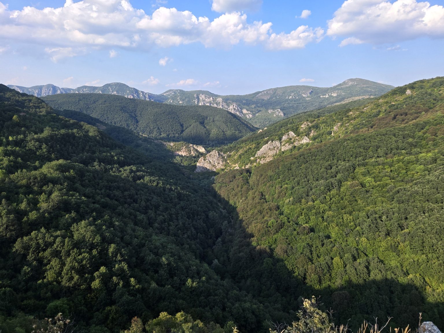 Панорамна гледка към долината от Трън