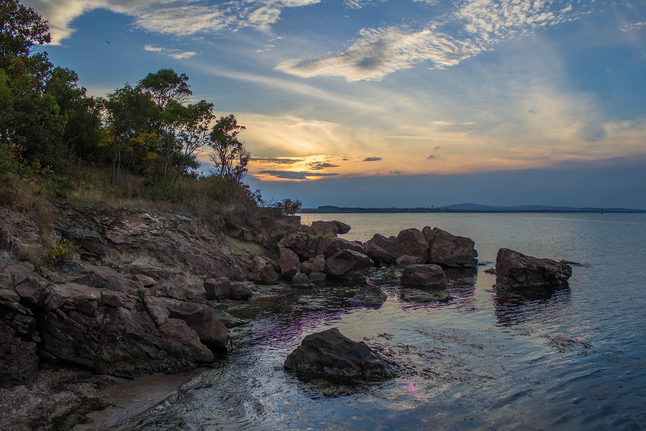 beach burgas sunset sea bulgaria 1724238