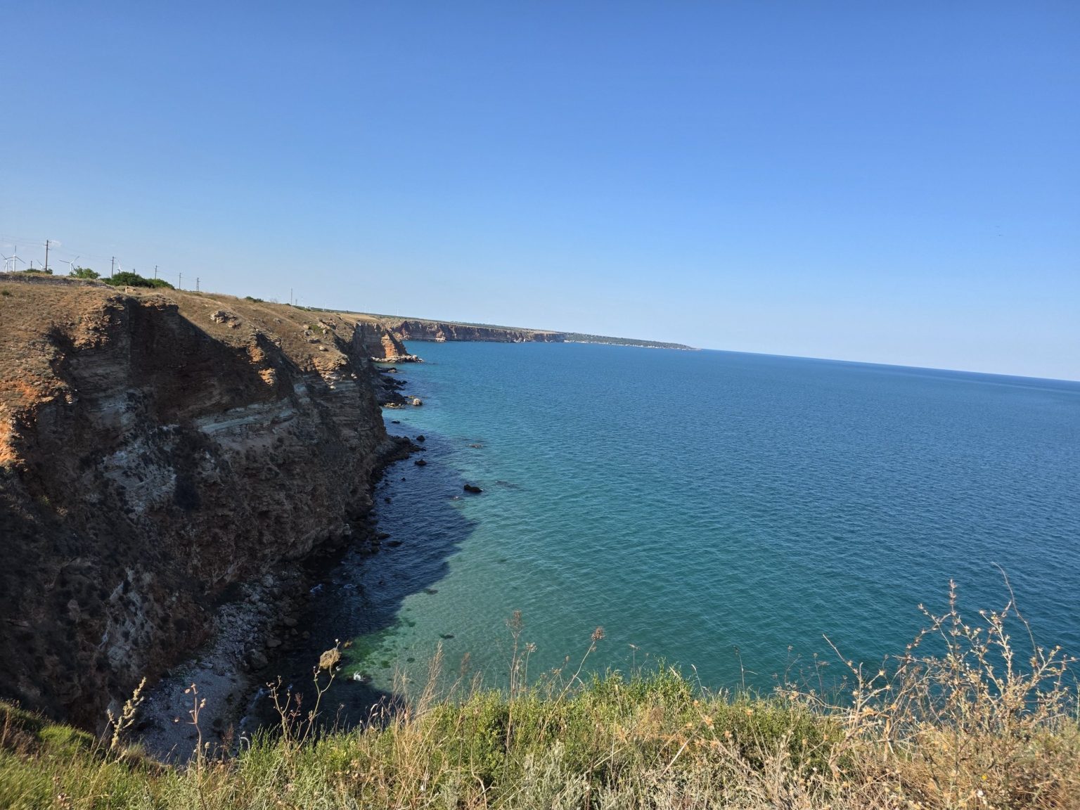 Изглед към морския залив от нос калиакра